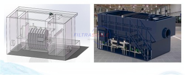 纖維轉(zhuǎn)盤(pán)濾池結(jié)構(gòu)